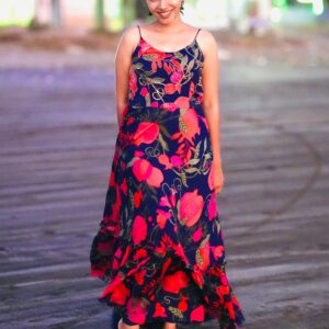 Floral Flared Dress