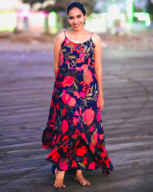 Floral Flared Dress