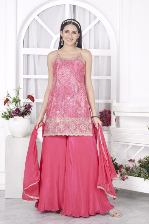 Spaghetti Pink shararah