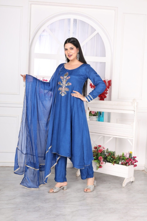 Asymmetric Anarkali suit