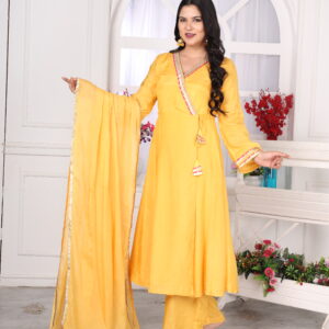Yellow Angrakkha  Dress