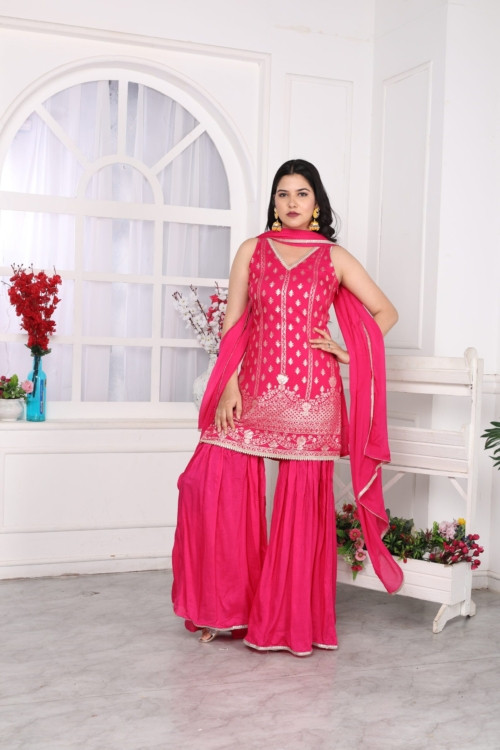 Pink Incut sharara
