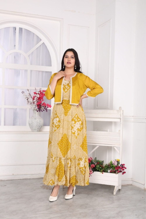 Mustard Yellow Jacket set