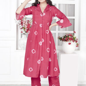 Bandhej Pleated Dress