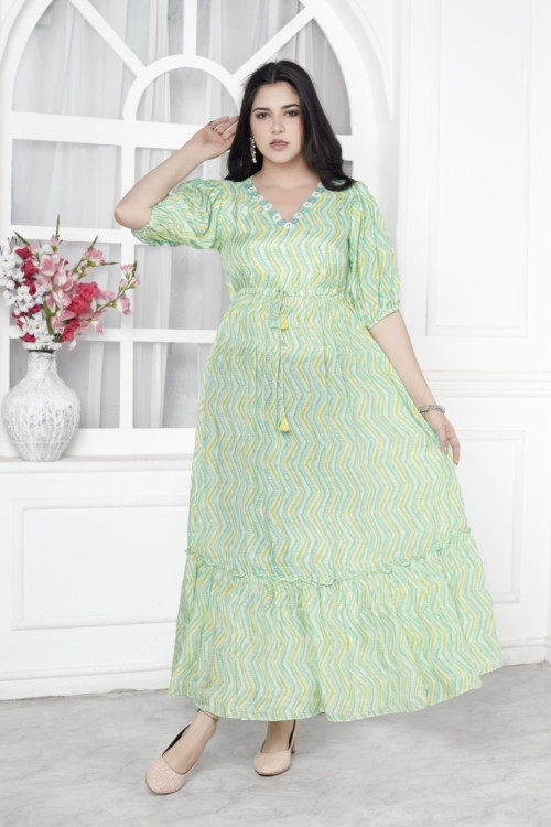 Zig zag maxi dress