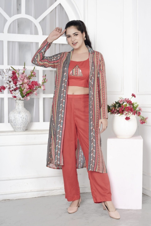 Contrast blazer set