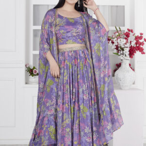 Abstract Lehenga set