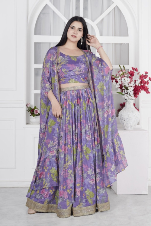Abstract Lehenga set