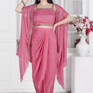 Gulabi Cape set