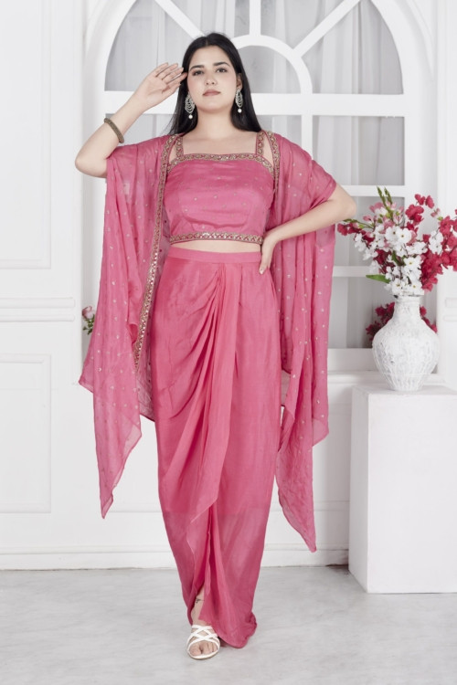 Gulabi Cape set