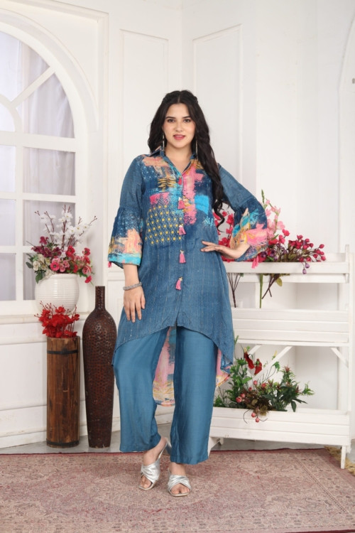 Blue Asymmetric Coordset...