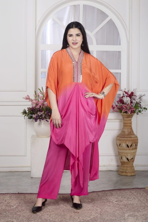 Shaded Drape kaftan