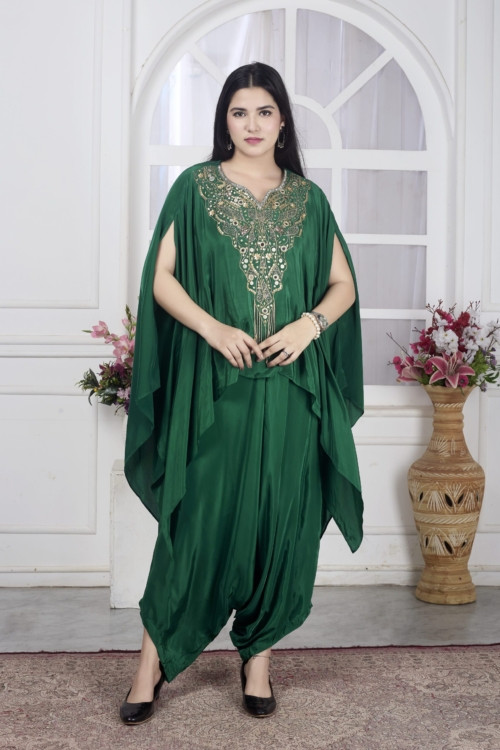 Emerald Green Cape set