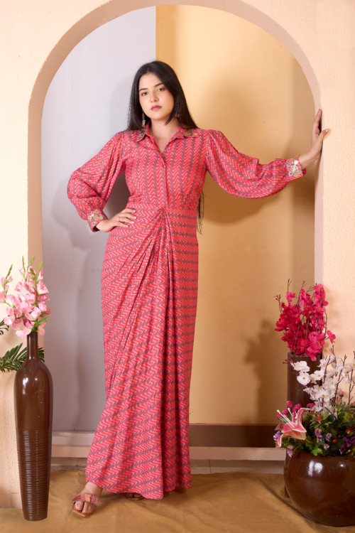 Zig Zag Drape Tunic