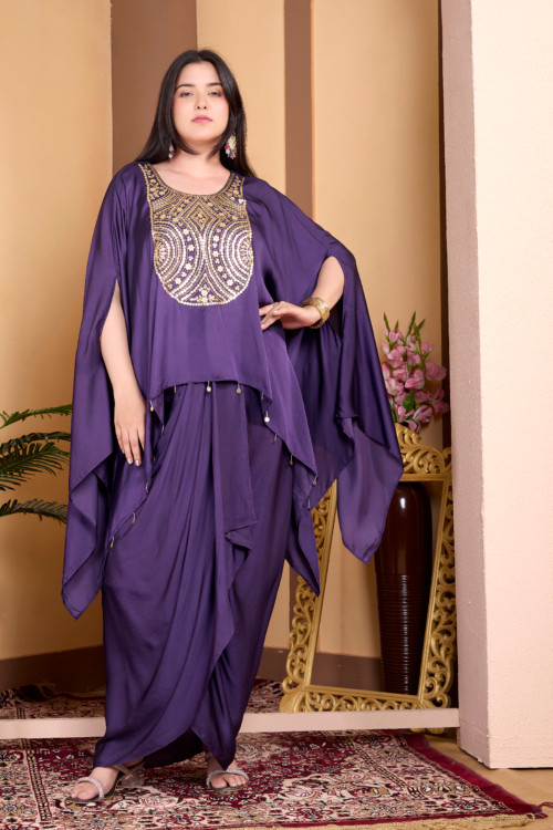 Royal Purple  Skirt Set